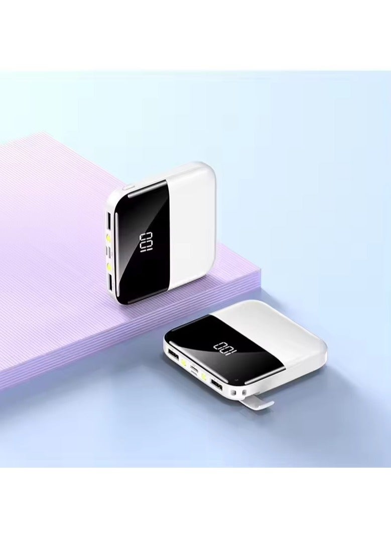 Minnie White Smart Power Bank with Digital Display – Fast Charging & Powerful Performance - Image 3