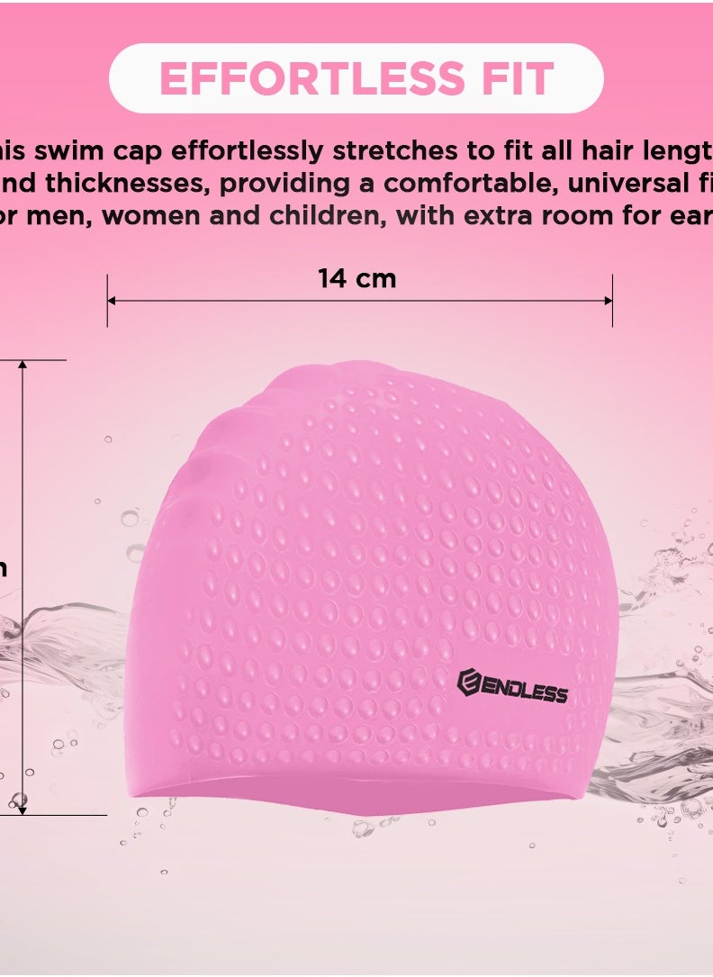 ENDLESS  - Comfortable Silicon Swimming Cap with Ergonomic Ear Pockets – Fully Elastic and Waterproof – For Men and Women - Image 1