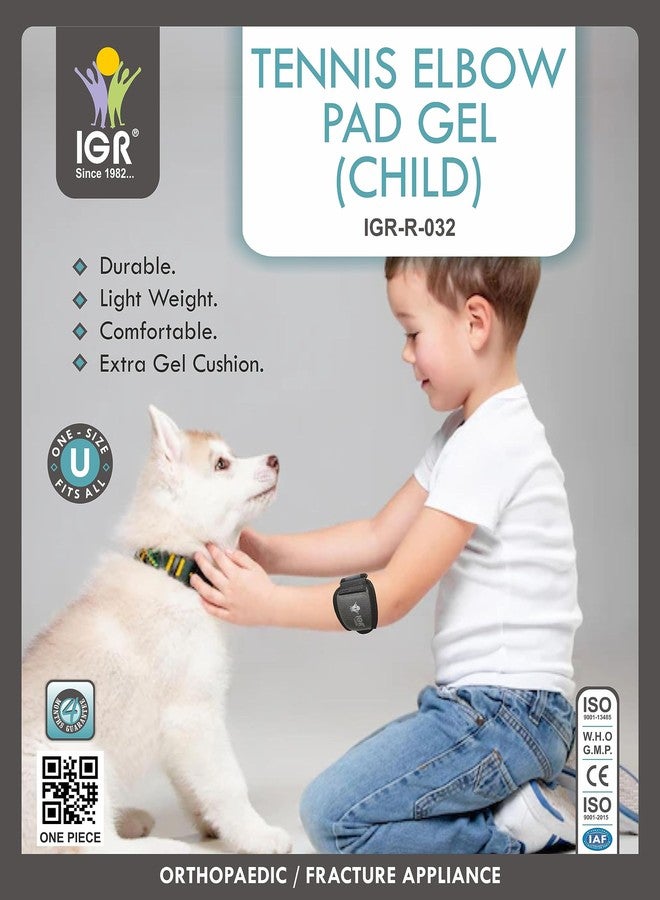 IGR ضمادة قطنية للأطفال لدعم مرفق التنس | دعامة للمرفق في صالة الألعاب الرياضية | تخفيف الألم | مرفق التنس | رباط للمرفق | دعامة للمرفق في صالة الألعاب الرياضية |-للأطفال - Image 2