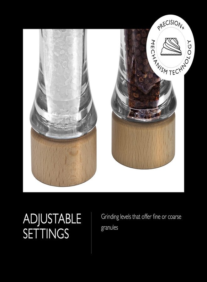 Cole & Mason Basic Woods Mill Gift Set - Adjustable Salt & Pepper Grinders - Refillable Spice Tools - Hand Wash Kitchen Tool - Wood - Image 3