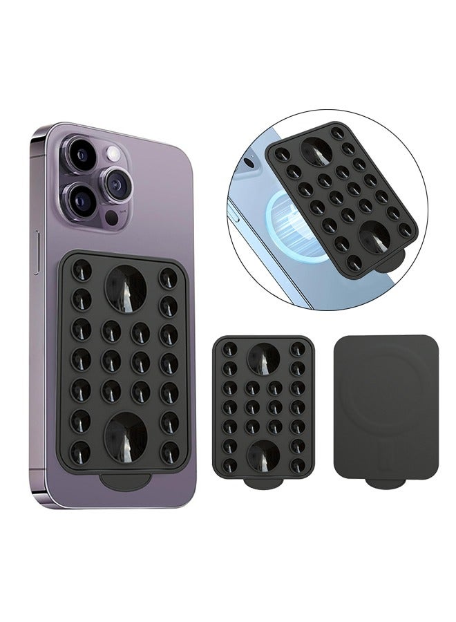 Suction Phone Case Mount, Magnetic Silicone Suction Cup Phone Grip Holder Stand for iPhone 15 Pro Max, Hands-Free Cell Phone Accessory Holder for Selfies and Tiktok Videos, Creator and Sharer  - Image 1