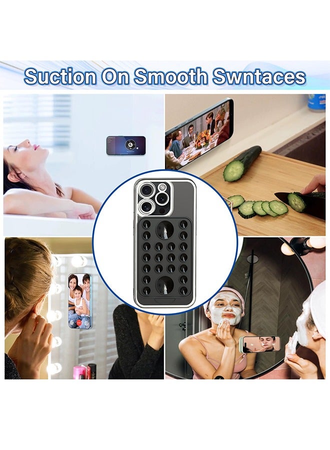 Suction Phone Case Mount, Magnetic Silicone Suction Cup Phone Grip Holder Stand for iPhone 15 Pro Max, Hands-Free Cell Phone Accessory Holder for Selfies and Tiktok Videos, Creator and Sharer  - Image 4