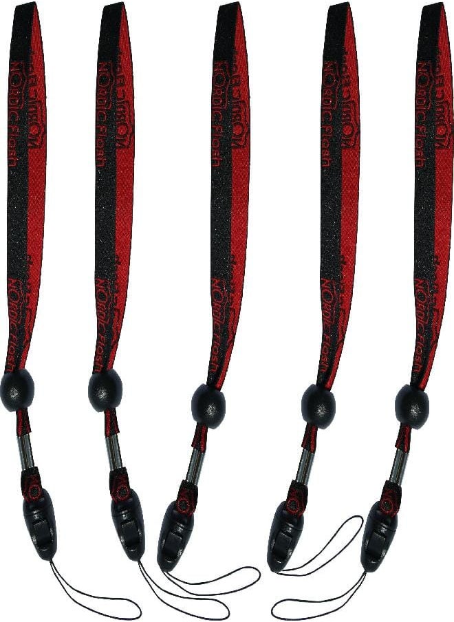 Nordic Flash Nordic Flash Hand Strap [5-Pack] Lanyard with Quick-Release for Camera & Cell Phone - Straps Around Your Wrist - By Premium Accessories Brand (Black)  - Image 1