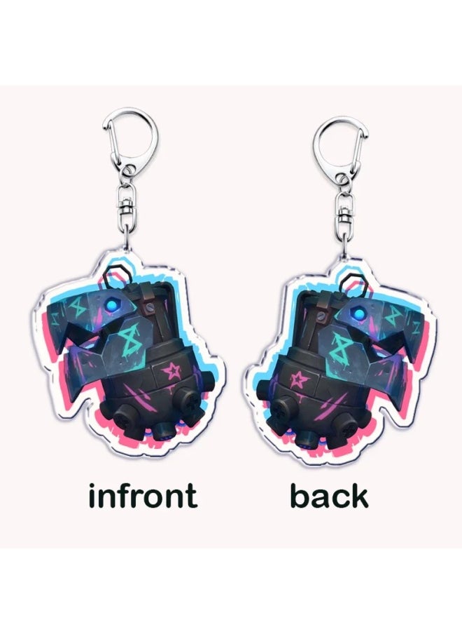 Generic - Popular Animation TV Show Keychains for Accessories Bag Game Jinx Jayce VI Caitlyn Viktor Keyring Jewelry Friends Fans Gifts-Color:27-Ships From:CHINA - Image 1