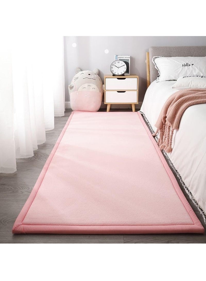 MONOGUE Large Soft Fluffy Area Rug 2cm Thick Coral Velvet Washable Carpet Anti Slip Mat Bedroom Living Room - Image 1