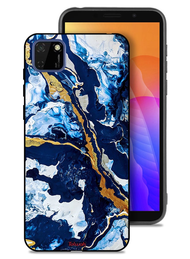 Tolwak Huawei Y5p Protective Case Cover Glitch Texture Art - Image 1