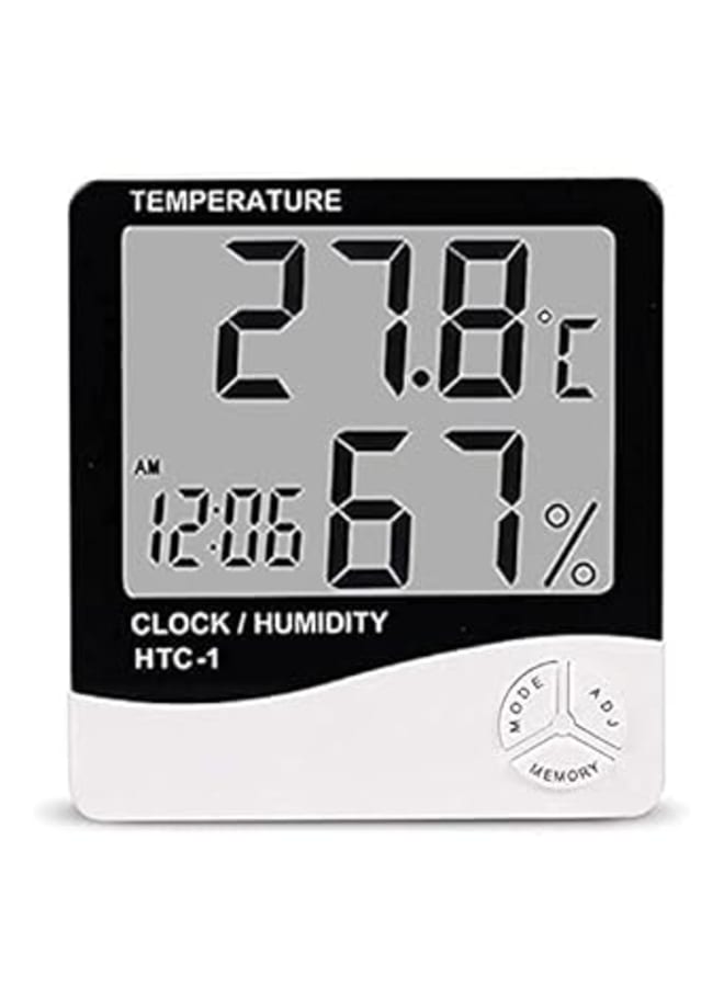 Digital Measuring Humidity and Temperature Level and Clock, with LCD HTC-1