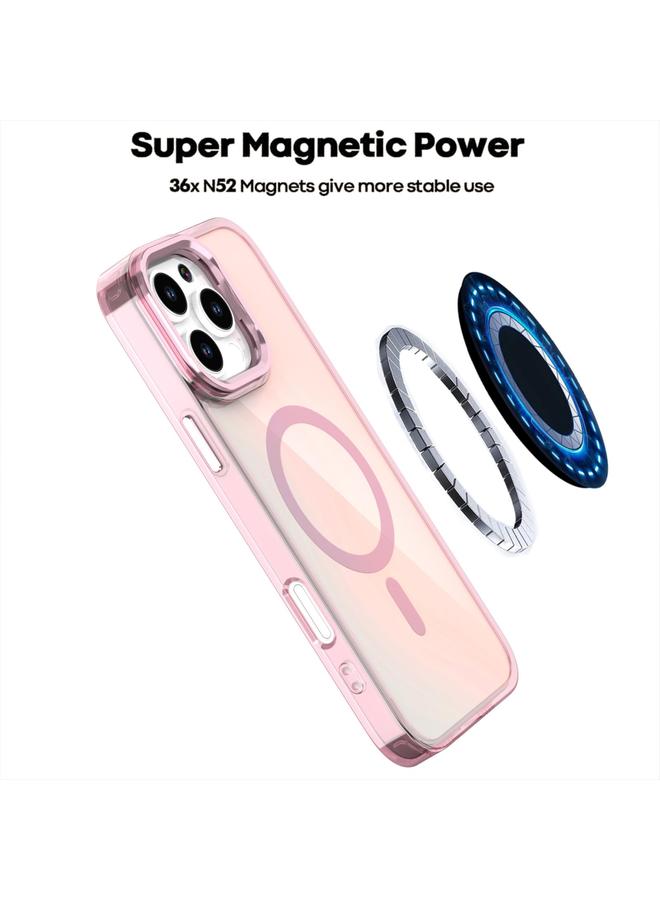 S-TOP Case For iPhone 15 Plating Gradient Discolor MagSafe Phone Case with Holder - Image 3