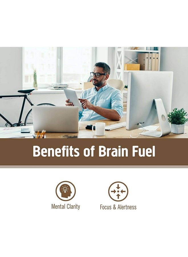Om Mushroom Superfood - Brain Fuel Mushroom Powder Capsules Superfood Supplement 90 Count 30 Days Lion Mane Reishi Blend Plus Folate Mental Clarity Mushroom Supplement - Image 1