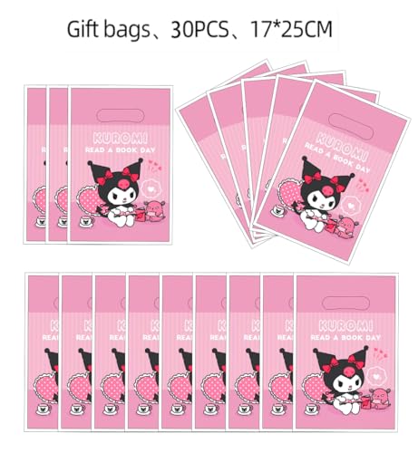 DRENGE 30pcs kuromi Birthday Party Gift Bags Candy Bags Goody Bags kuromi Birthday Party Supplies Decorations 2 - Image 5