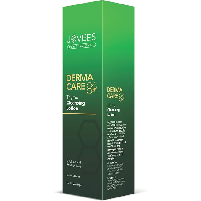 Jovees Professional Derma Care Thyme Cleansing Lotion For Oily Skin, 200ml - Image 1