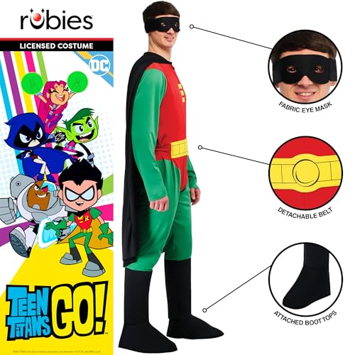 Rubies DC Superheroes Teen Titans: Robin Costume for Adults, Men's Medium - Image 3