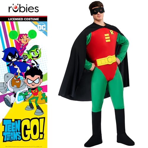 Rubies DC Superheroes Teen Titans: Robin Costume for Adults, Men's Medium - Image 5
