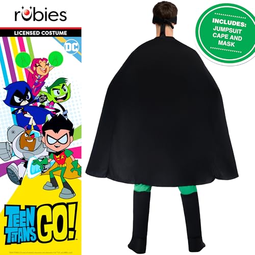 Rubies DC Superheroes Teen Titans: Robin Costume for Adults, Men's Medium - Image 2