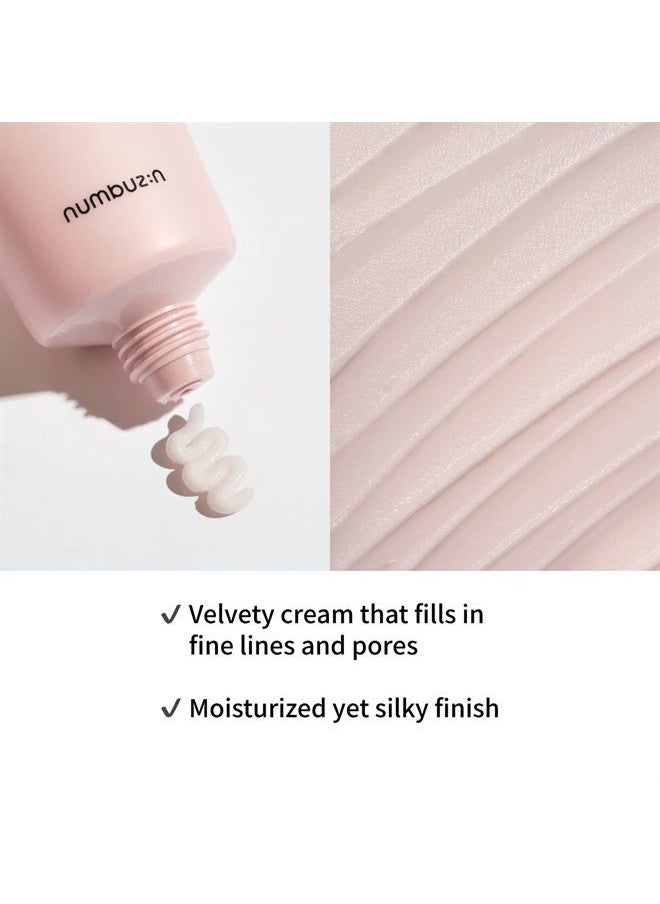 numbuzin - No.3 Velvet Beauty Cream | Facial Makeup Primer, Textured Skin, Poreless Smooth Powdery Finish, Niacinamide, | Korean Skin Care, 2.02 fl oz - Image 1