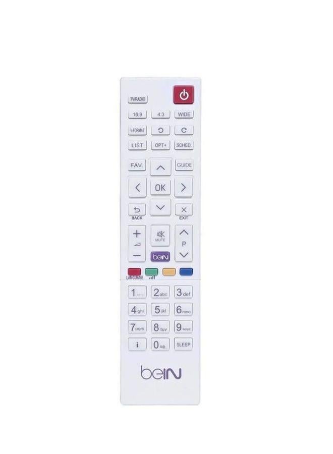 bein Sport Receiver TV Remote Control White - Image 1