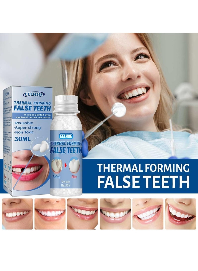 EELHOE 1pc 30g Thermal Forming False Teeth, False Teeth Solid Glue, Temporary Tooth Repair Kit, Teeth And Gaps False Teeth Solid Glue Denture Adhesive, Tooth Repair Gaps Filling Teeth Care - Image 4