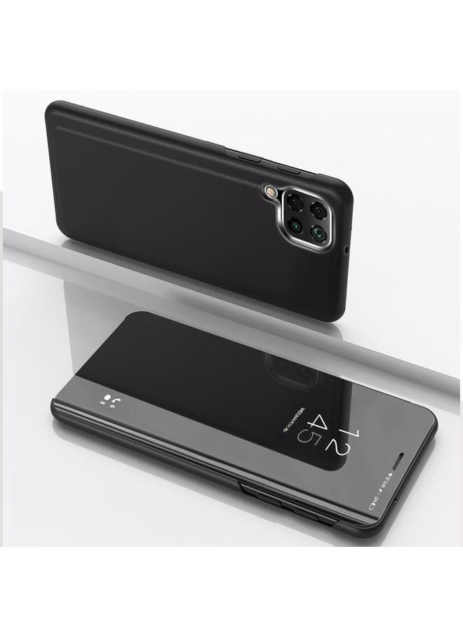 S-TOP Case For Samsung Galaxy A12 Plated Mirror Horizontal Flip Leather Case with Holder - Image 1