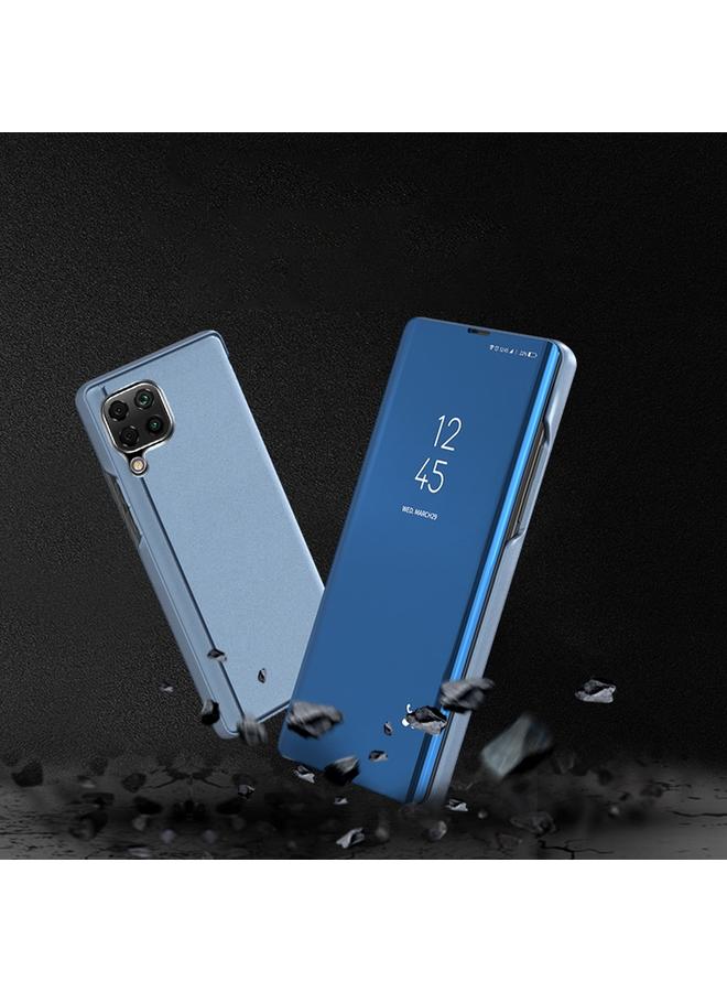 S-TOP Case For Samsung Galaxy A12 Plated Mirror Horizontal Flip Leather Case with Holder - Image 3