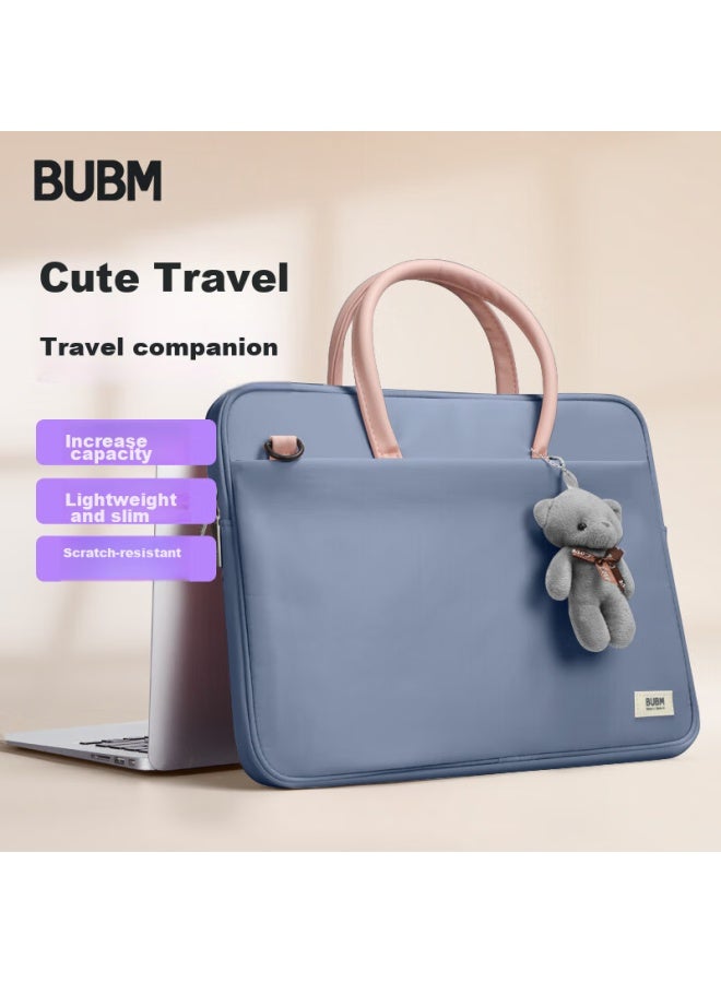 Bubm Cute Laptop Bag, Handheld For Women, 14-inch, For Huawei And Lenovo Laptops, Crossbody, Apple-style, Fashionable Shoulder Bag - Image 1