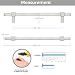 Ravinte Decor 10 Pack Brushed Nickel Cabinet Handles 614 Hole Center Cabinet Pulls Drawer Pulls Cabinet Hardware Kitchen Handles for Cabinets - Image 3