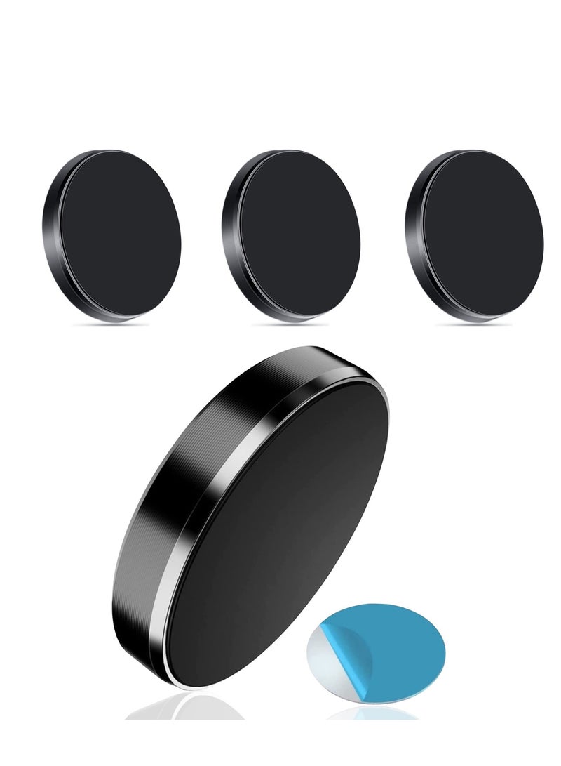 Captaintech 4-Pack Universal Magnetic Phone Holder for Car Dashboard, Compatible with iPhone 13/14, Samsung, Huawei, Includes Metal Plates and Adhesive Stickers - Image 1