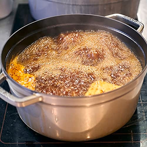 Staub Cast Iron 13.25-qt Round Cocotte - Graphite Grey, Made in France - Image 2