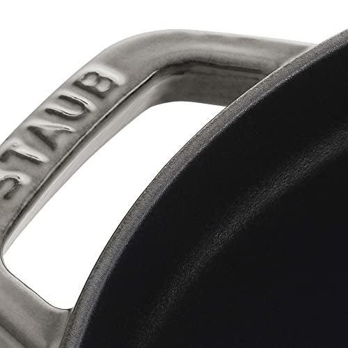 Staub Cast Iron 13.25-qt Round Cocotte - Graphite Grey, Made in France - Image 3