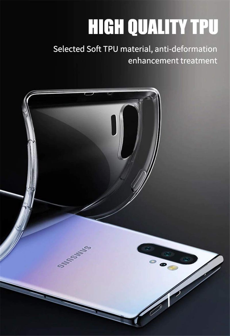 Realcase Back Cover for Samsung Galaxy Note 10+ Plus/Note 10 Pro 6.8" (2019) (tpu+plastic|Transparent) - Image 4