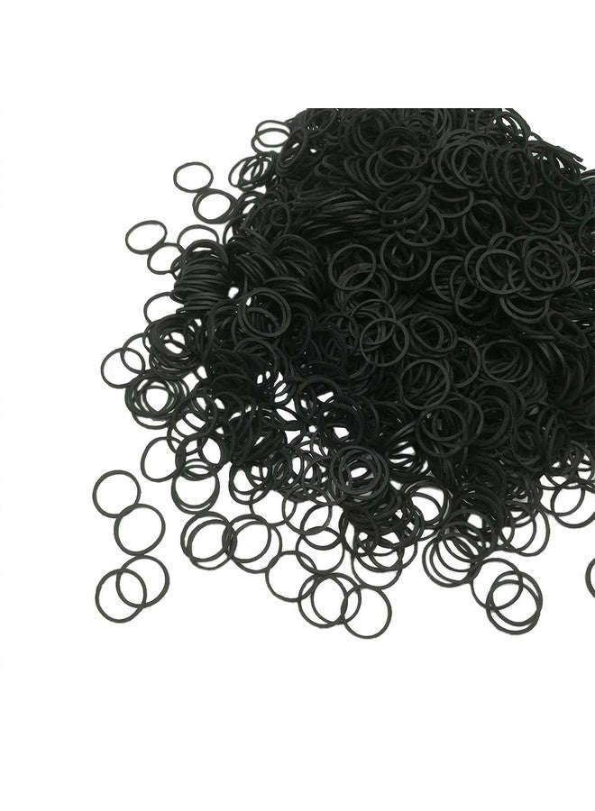 INNPOLE Mini Elastic Bands - 800pcs Soft Premium Small Black Rubber Bands for Kids Hair, Braids, Wedding Hairstyles (A) - Image 4