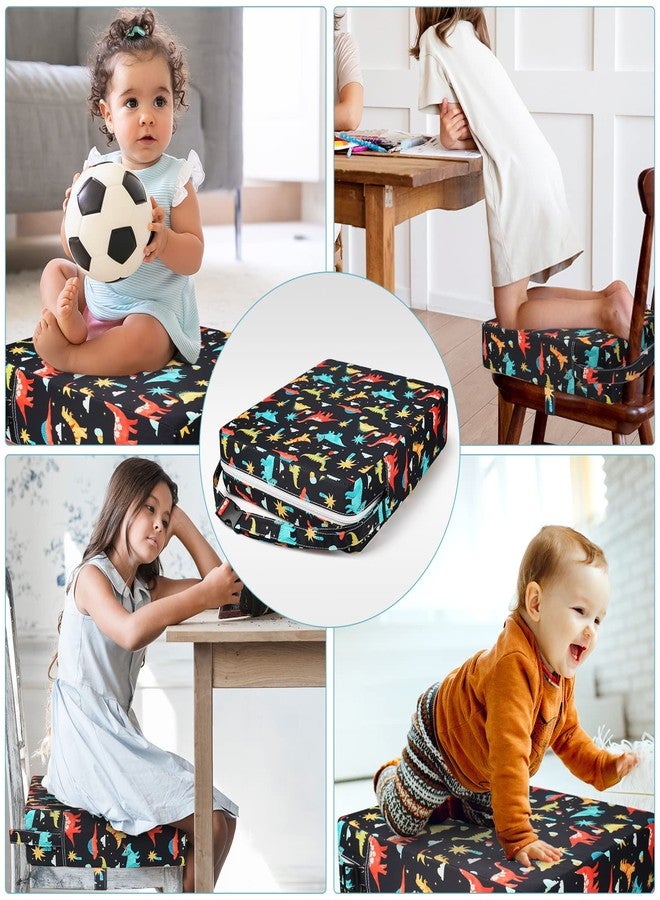 KOXUIUF Toddler Booster Seat for kitchen chair Dining Table, Washable Thick Strong Support Portable Booster Chair for Toddlers Eating, Easy Cleaning Booster Seat Cushion Detachable with Adjustable Straps - Image 5