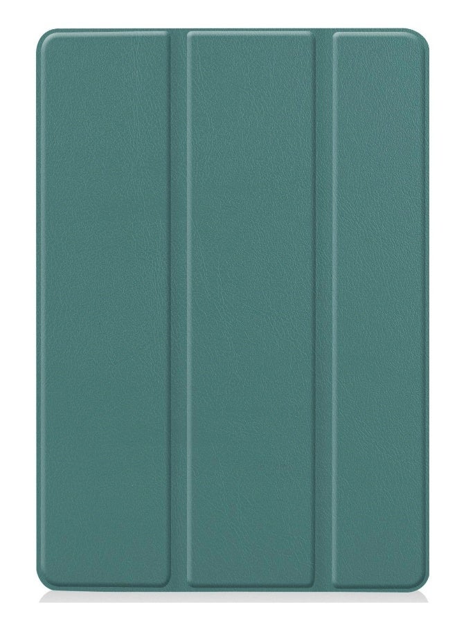 Beauenty Applies to ipad10 case three fold leather dark green
