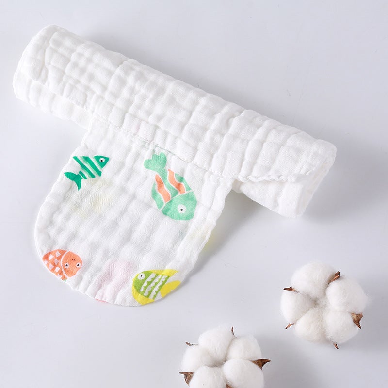 Yx6-Layer Sweat-Absorbing Towel, Pure Cotton, Infant Pure Cotton Sweat-Absorbing Towel, Boys And Girls Baby Pad, Soft And Moisture-Absorbing - Image 4