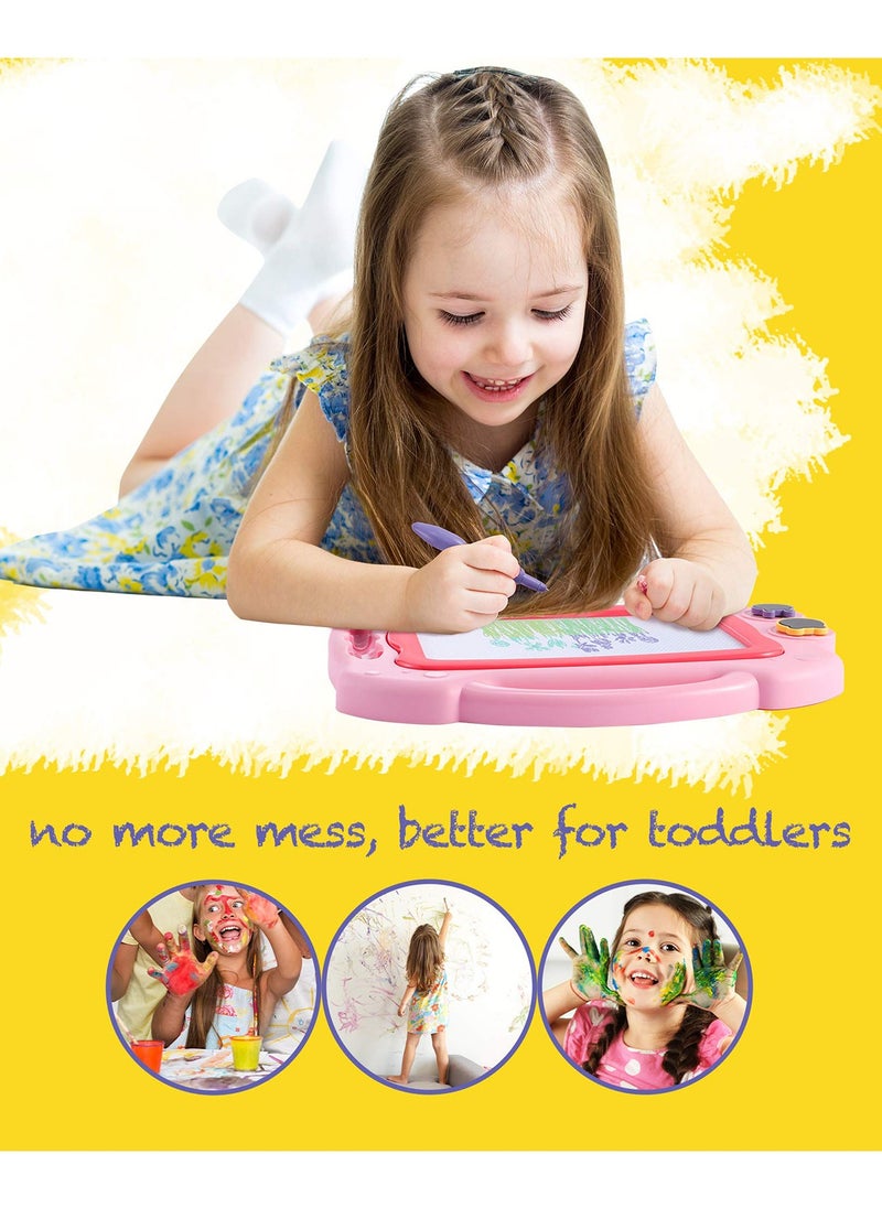 SYOSI Magnetic Drawing Board table with Stamps PenColorful Erasable Magnet Writing Sketching Pad for Toddlers Learning Toys   Education Doodle Toys for 1 2 3 4 Year Old Kids, Birthday Gift  - Image 2