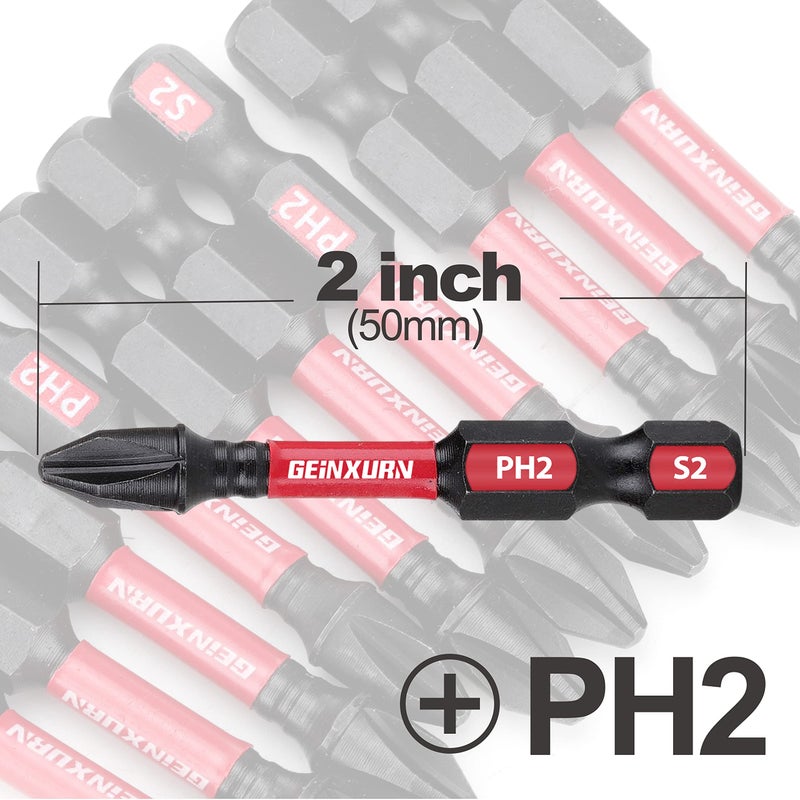 Geinxurn Impact Tough #2 Phillips 2 in. Insert Driver Bits,30Pack Bulk PH2 Screwdriver Bits Set - Image 3