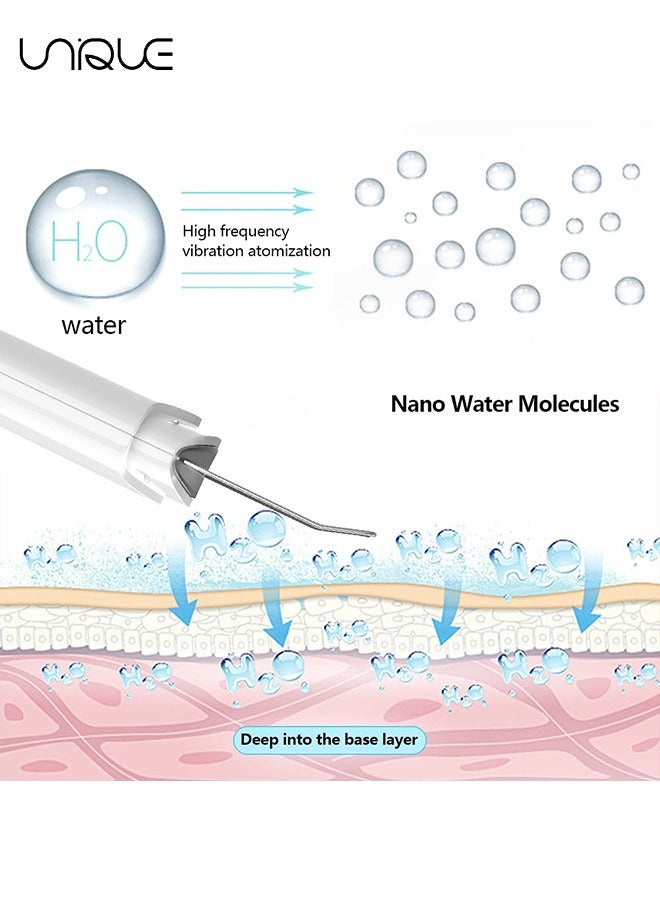 يونيك جهاز تنظيف الجلد بالموجات فوق الصوتية - منظف المسام ملعقة لبشرة الوجه مزيل الرؤوس السوداء أداة شد الجمال للوجه - مع 4 أوضاع أداة العناية بالتنظيف العميق للوجه مع حالتين من السيليكون - Image 3