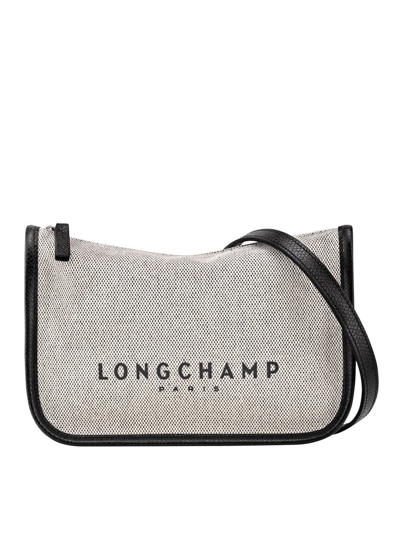 Longchamp - Essential S Crossbody Bag Ecru - Canvas - Image 1