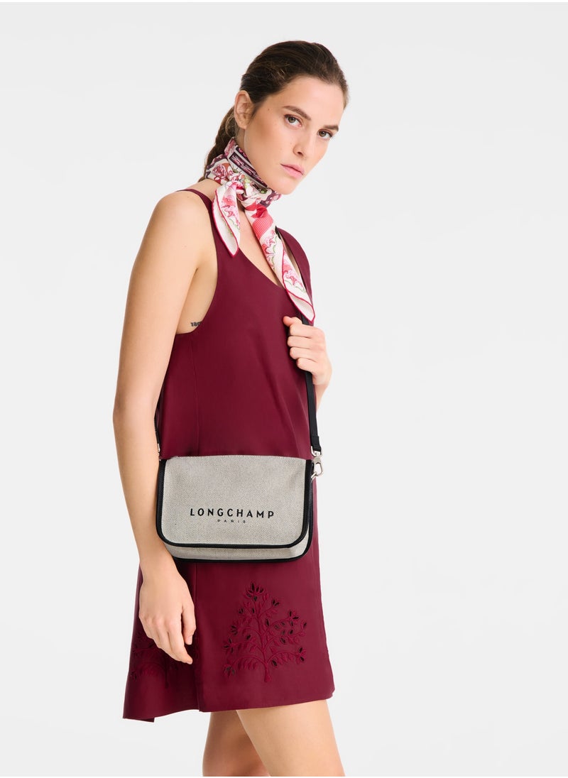 Longchamp - Essential S Crossbody Bag Ecru - Canvas - Image 1