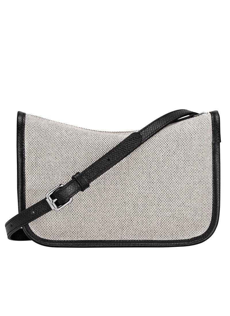 Longchamp - Essential S Crossbody Bag Ecru - Canvas - Image 1