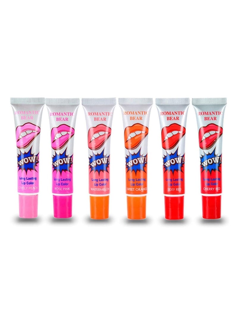 Romantic bear 6-Piece Long Lasting Lip Colour Set Multicolor - Image 1