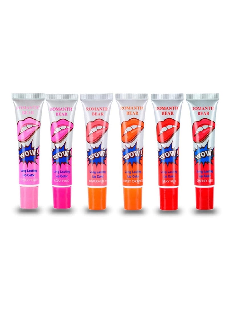 Romantic bear 6-Piece Long Lasting Lip Colour Set Multicolor - Image 3