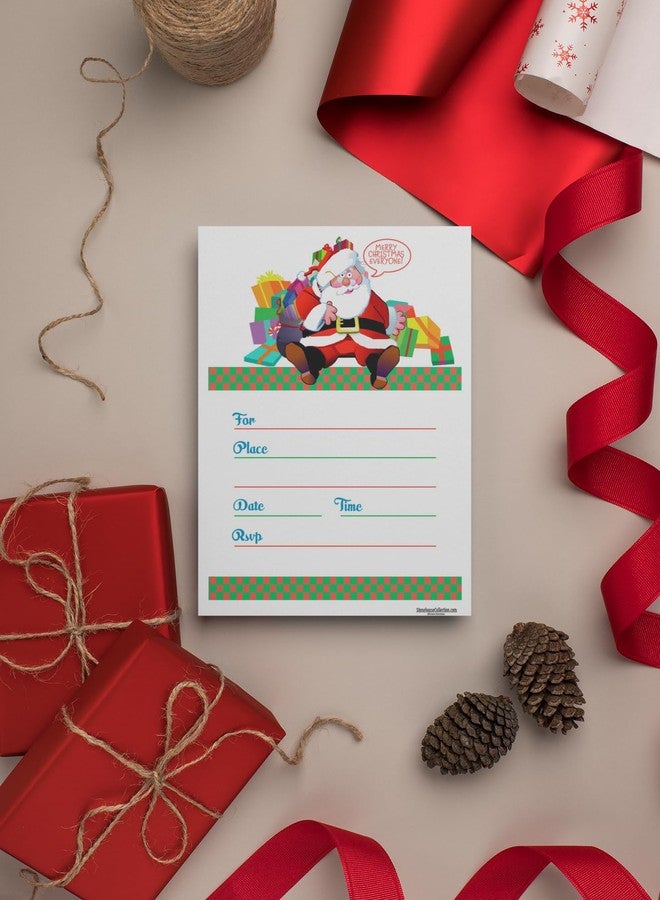 ستون هاوس كوليكشن مجموعة ستون هاوس | دعوات عيد الميلاد | 25 دعوة لحفلات الأعياد مع أظرف | دعوات استقبال الضيوف | صنع في الولايات المتحدة الأمريكية (عيد الميلاد) - Image 2