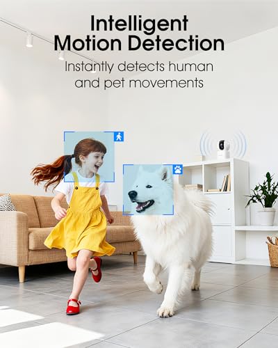 ARCCTV Cameras for Home Security, Pet Camera with WiFi 6&5GHz/2.4GHz, Motion Tracking Never Miss a Moment, 2-Way Audio, Night Vision, Compatible with Alexa Upgrades Your Idoor Security - Image 4