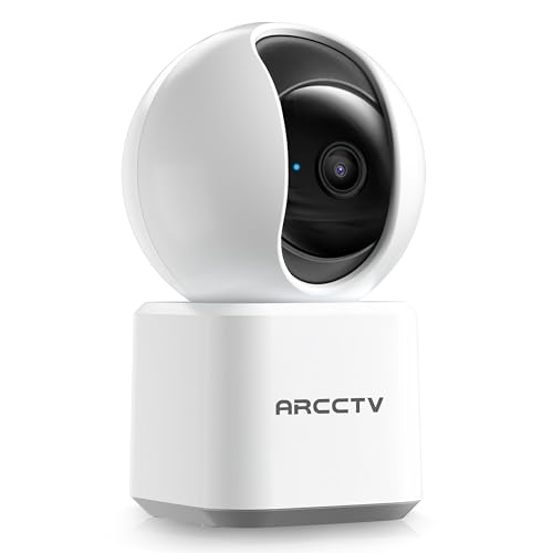 ARCCTV Cameras for Home Security, Pet Camera with WiFi 6&5GHz/2.4GHz, Motion Tracking Never Miss a Moment, 2-Way Audio, Night Vision, Compatible with Alexa Upgrades Your Idoor Security - Image 1