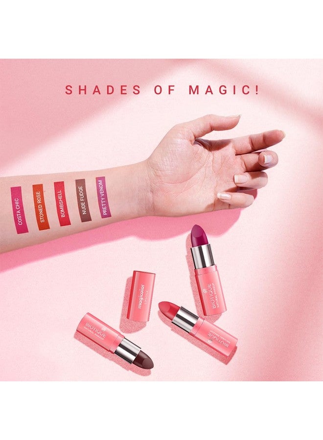 بيوتيك أحمر شفاه بيوتيك ناتشورال ميك أب ماجيكولور، أحمر مخملي، 4 جم - Image 4