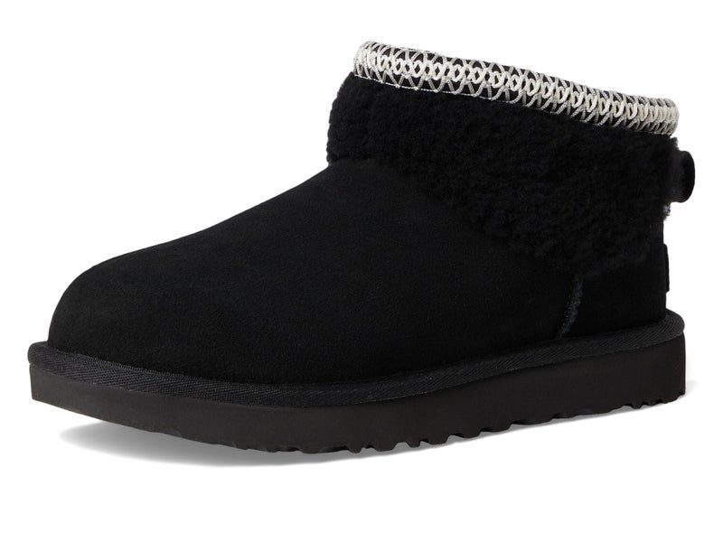 UGG Women's Classic Ultra Mini Maxi Curly Boot, Black, 11 - Image 1