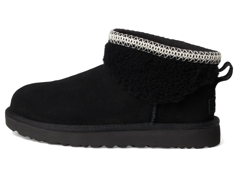 UGG Women's Classic Ultra Mini Maxi Curly Boot, Black, 11 - Image 4