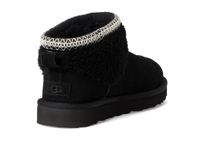 UGG Women's Classic Ultra Mini Maxi Curly Boot, Black, 11 - Image 5