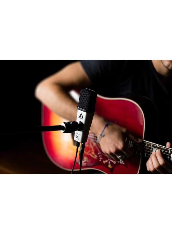 Apogee MiC Plus - Studio Quality USB Microphone with Cardioid Condenser Mic Capsule, Built In Mic Pre-Amp & Zero-Latency Headphone Output - Image 3