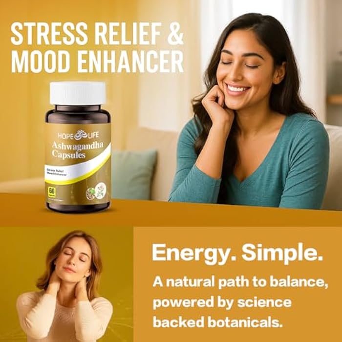 Herbal Mood & Sleep Support - Contains Ashwagandha, Spearmint Ext, GABA, Casein Protein Peptide, L-Theanine, Ginger Oil, Black Pepper Extract - Non-GMO, Soy-Free & Gluten-Free, 60 Capsules - Image 5